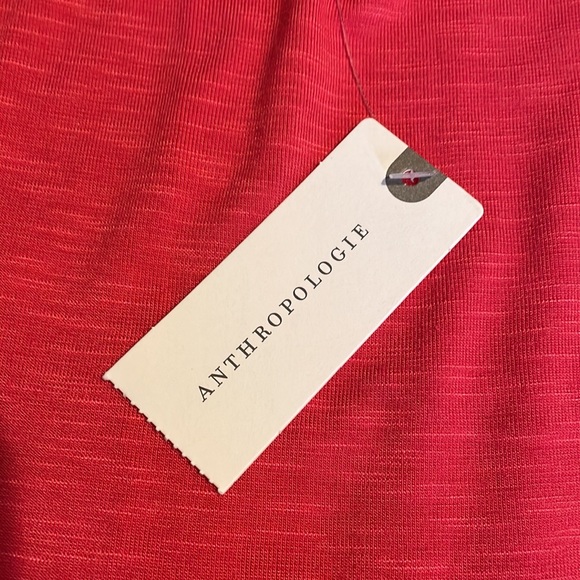 🌸 NWT Anthropology Dolan Left Coast Red Tie Dress - Picture 4 of 5